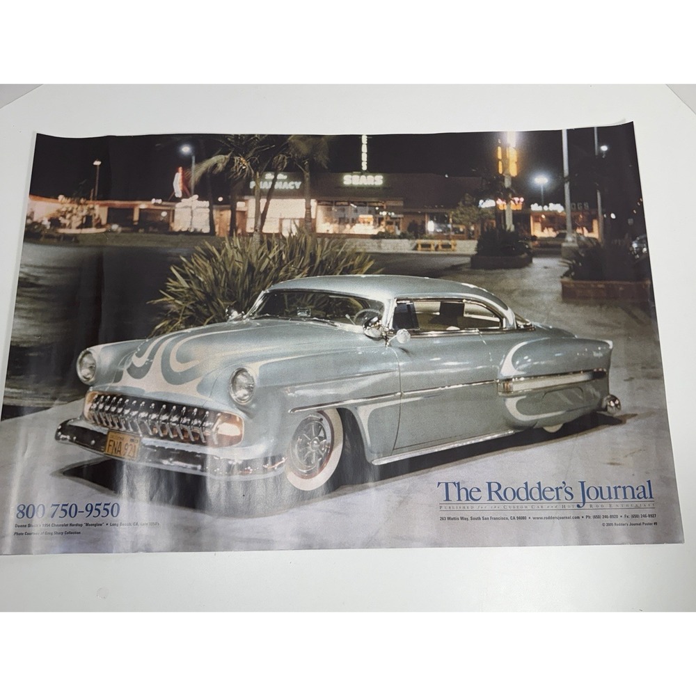 The Rodder's‎ Journal 2005 Poster Duane Steck's 1954 Moonglow #09 27x18